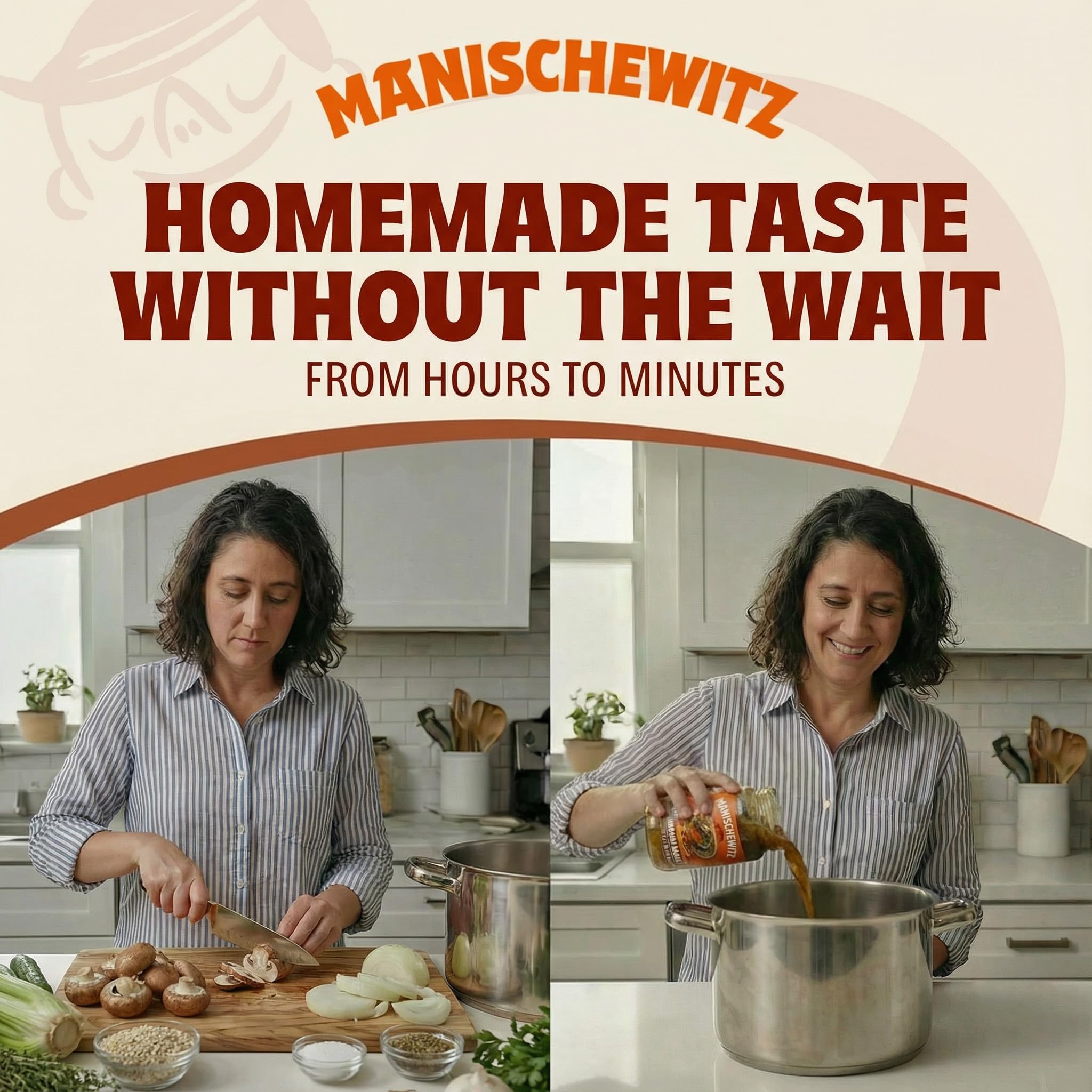 Manischewitz Mushroom Barley Soup, 24 oz (4 Pack) | Homemade Taste | No Artificial Flavors or Preservatives | Ready to Serve | Made with Real Veggies - Image 6
